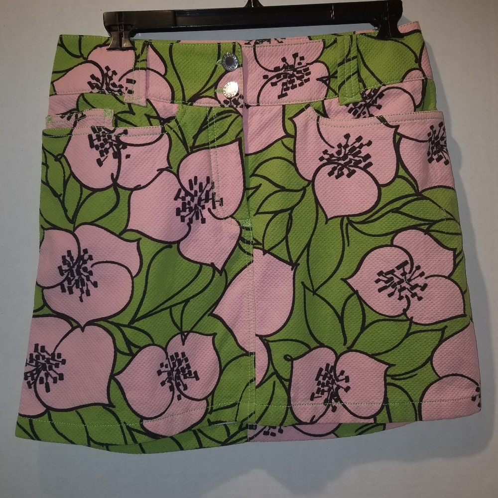 Dolce & Gabbana Pink and Green mini skirt